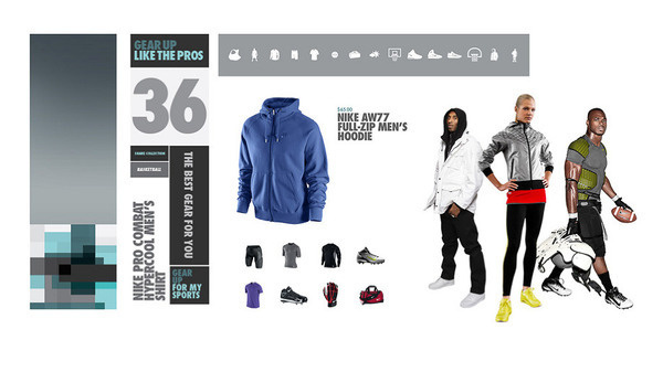 Nike Gear Up on the Behance Network #nike #color #style #board