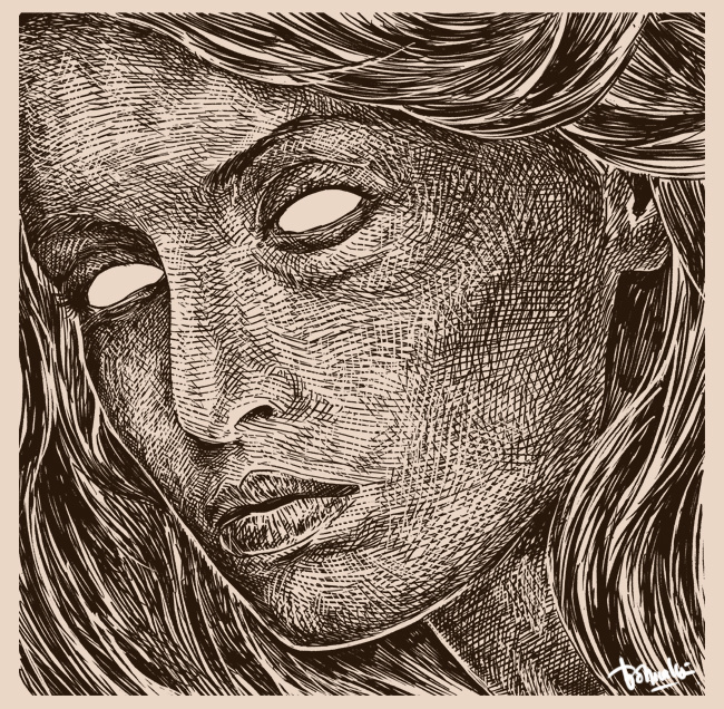 Blind #woman #girl #blind #face #art #design #barmalisiRTB