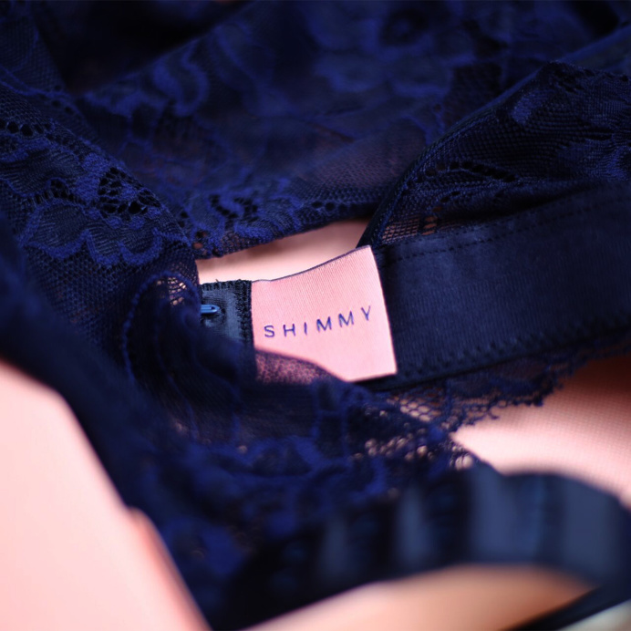 Shimmy fashion beautiful packaging branding corporate design pink minimal logo business card stationery ragged edge mindsparkle mag graphic
