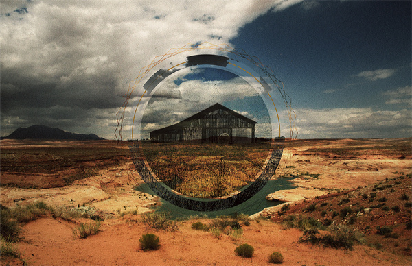 Work by Eric Bryant - Last Days #circle #focus #wilderness #hot #photography #cabin #graphics #desert
