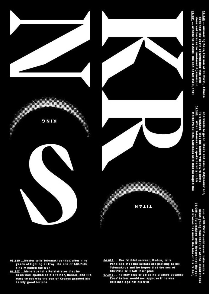 corbinmahieu: KRCNCS - Wanted to check out the new font EVROPA Regular of Studio Jimbo — 2014 #serif #typography