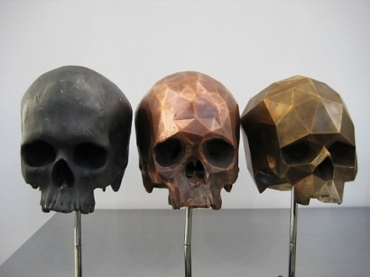 Colossal | art + design #sculpture #skulls #art