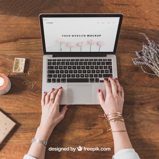 Female hands on laptop Free Psd. See more inspiration related to Mockup, Technology, Computer, Woman, Girl, Hands, Home, Laptop, Notebook, Mock up, Modern, Lady, Working, Wooden, Keyboard, Display, Screen, Female, Up, Surfing, Computer screen, Typing, Mock, Browsing and Femininity on Freepik.