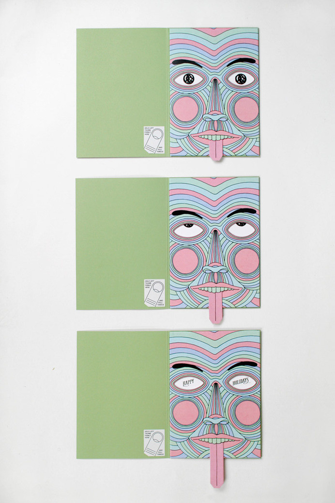 Joseph Veazey #interactive #card #pull #illustration #holiday #fun
