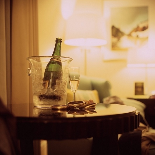 ••• Here with you | Flickr - Photo Sharing! #glass #photography #film #champagne #table
