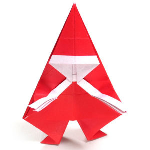 How to make a simple origami Santa Claus (http://www.origami-make.org/howto-origami-christmas.php)