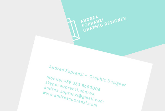 Andrea Sopranzi by Andrea Sopranzi #graphic design #stationary #print #gradient #business card