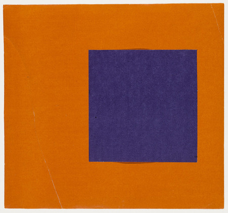 ellsworth kelly, purple and orange, from the series: line-form-color, 1951