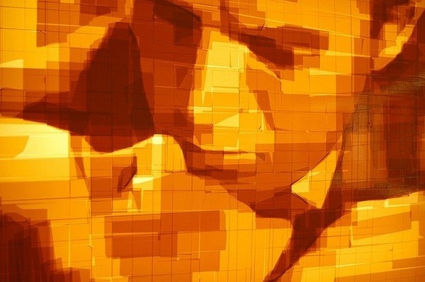 Artist Kahaisman and one tape painting #portraits #tape #art #paintings