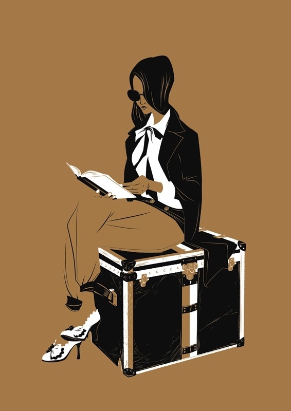 Luggage Matt Taylor Illustration #illustration #vintage