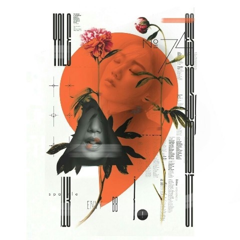 #collage#editorial#girl#Design#orange