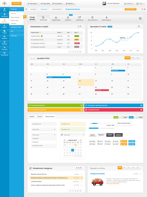 ifirma - web application on Web Design Served #dashboard