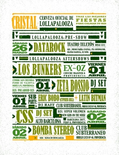 manu prado director de arte #concert #poster #billboard