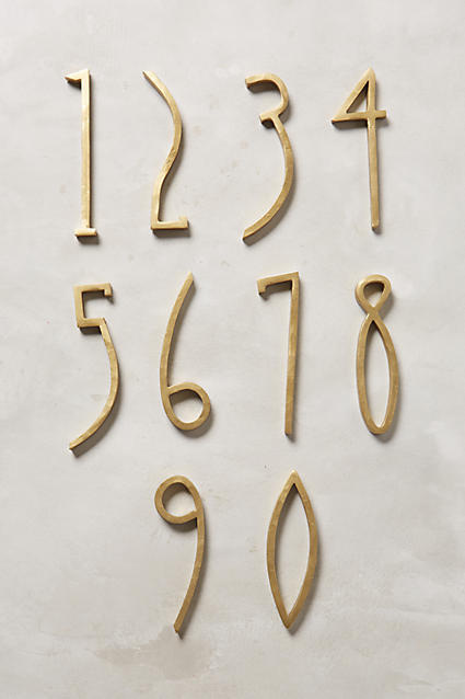 Hand-Welded House Number, Anthropologie