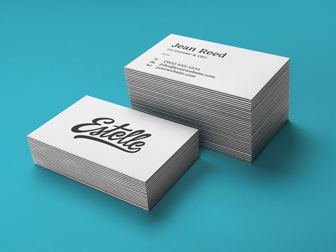Business card design idea #467: Free Letterpress Business
