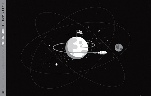 The Moon Landing - Mark Weaver #illustration