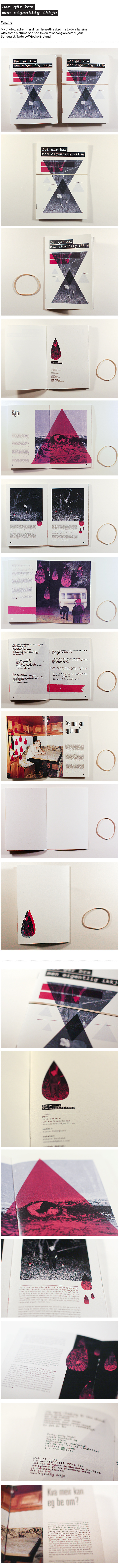 Det går bra – fanzine on Behancehttp://www.behance.net/gallery/Det-gAr-bra-a-fanzine/397680 #zine