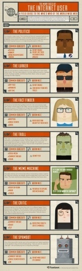 The Many Faces of the Internet User / Flowtown (@flowtown) #user #flowtown #infographic #internet