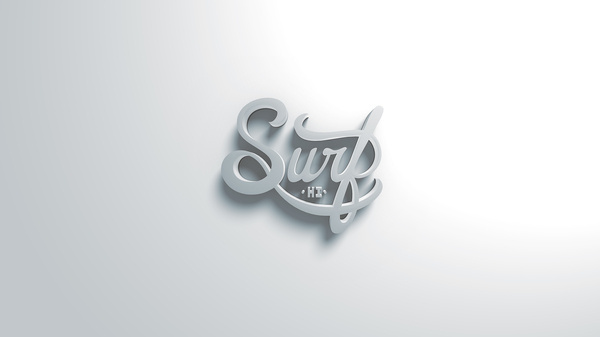 3D logo wallpaper - Christopher Vinca #surf #hawaii #logo #3d #typography