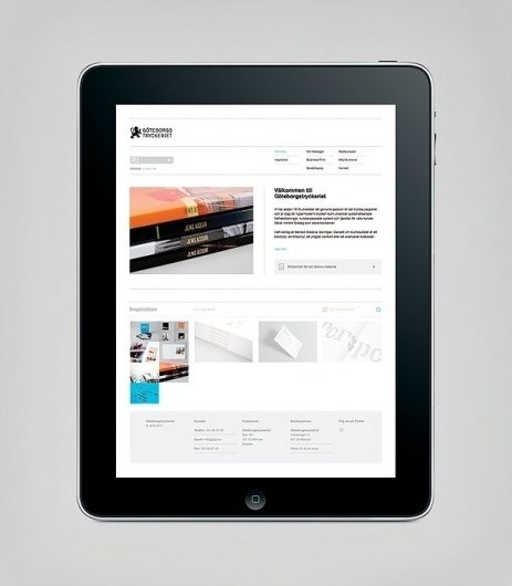 Göteborgstryckeriet on the Behance Network #sweden #gteborg #ipad #sverige #app