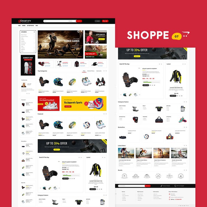 #Shoppe #Super #Market - #Opencart #MultiPurpose #Responsive #Theme | #TemplateTrip #eCommerce #Website #Template #Design