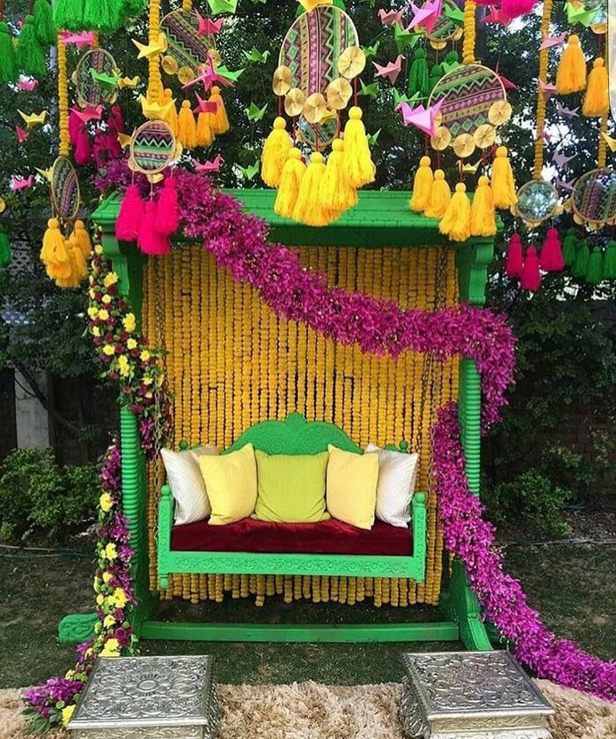 Awesome Home Decoration Ideas for Mehndi Ceremony That Are Chic and Easy to Do!