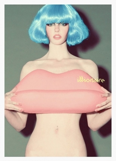 studioFRONTdesk! #hair #poster #fashion #blue #illionaire