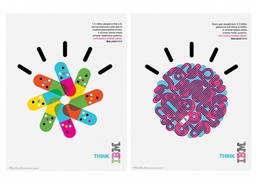 Office | Work | IBM / Designing a Smarter Planet #colourful #illustration