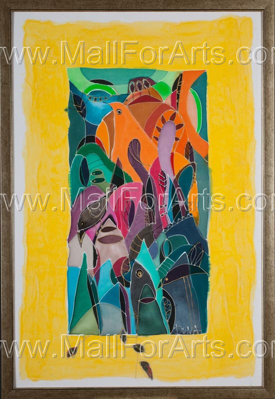 My Cuba silk painting #art #painting #silk