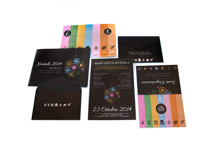 Coordinated Communication #beverage #invitation #food #christmas #ideas #envelope #drinks #communication #italy #brochure #coordinated