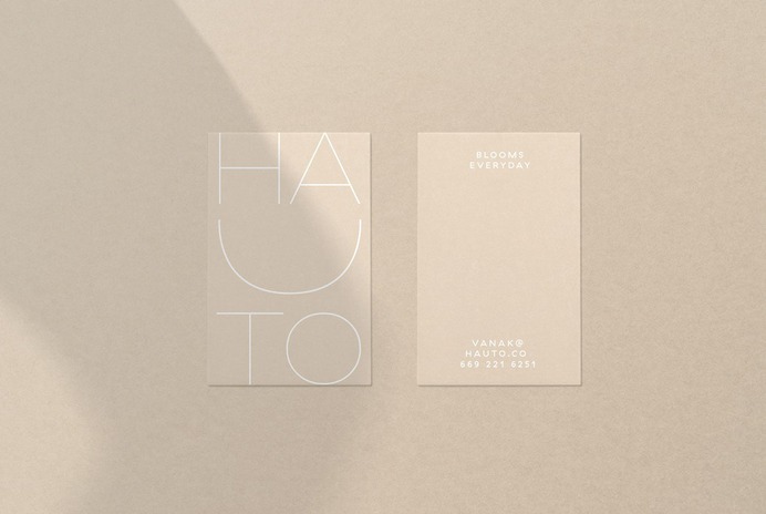 Hauto Corporate Identity - Mindsparkle Mag Hauto is a revolutionary ECO friendly skin care designed by Humana Studio. #logo #identity #branding #design #color #photography #graphic #design #gallery #blog #project #mindsparkle #mag #beautiful #portfolio #designer