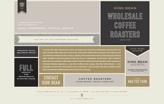 King Bean « Stitch Design Co. #simple #digital #website