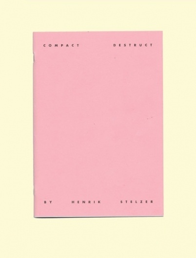 All sizes | Compact/destruct | Flickr - Photo Sharing! #typography #book #stationary #pink #stationery