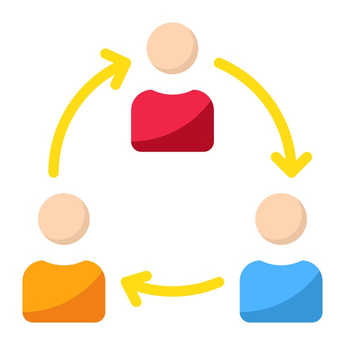 See more icon inspiration related to team, group, partner, organization, partnership, network, people, collaboration, sharing, employee, working, manager, networking and business and finance on Flaticon.