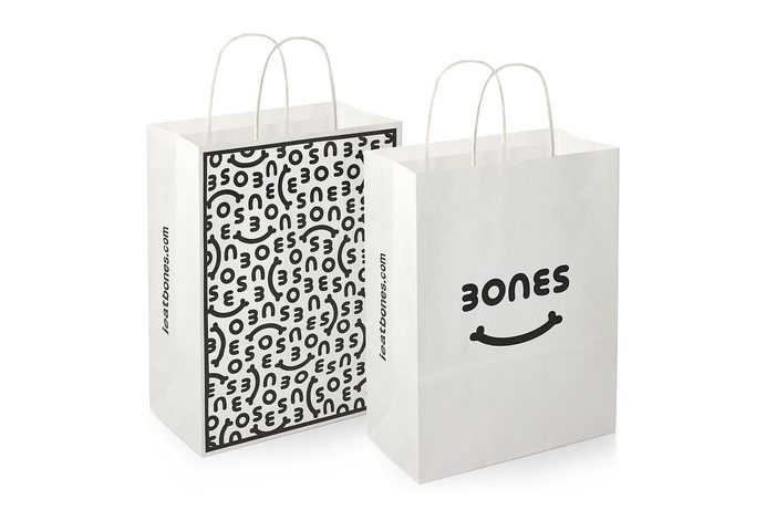 Bones - Burgess Studio #shopping #bag #print