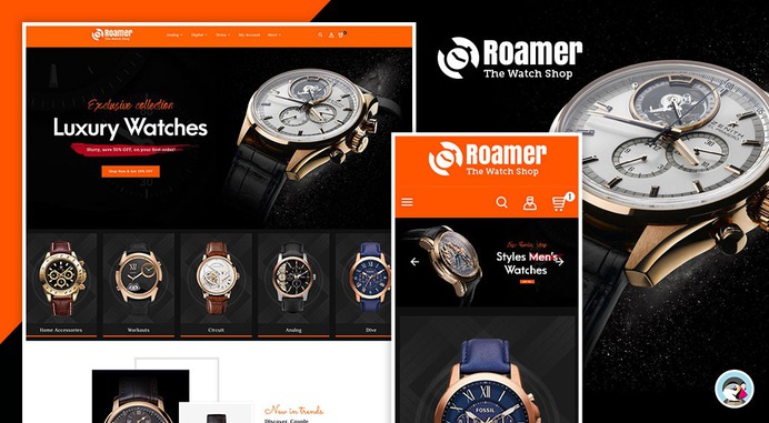 #Roamer - #Watches Shop - #Prestashop #Responsive #Theme #eCommerce #Website #Design #Template