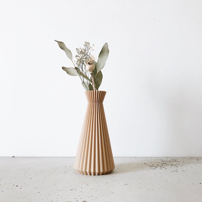 Origami Vase Dry flowers ISHI Original gift for her image 0