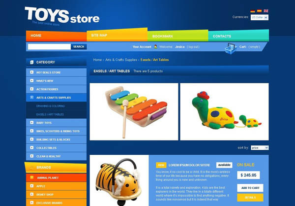 Toys Store Prestashop Themes