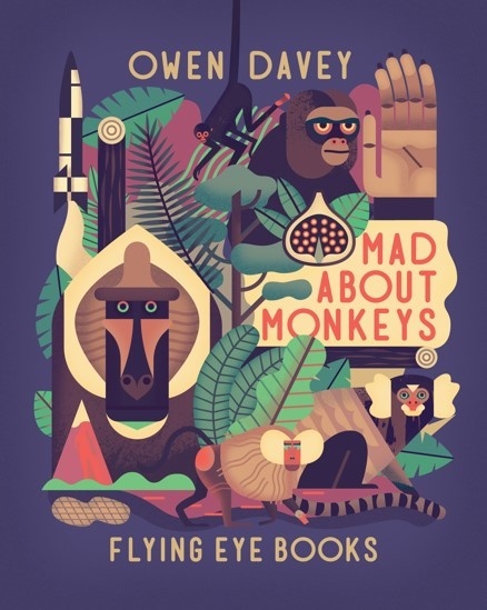 Illustration by Owen Davey #illustration #monkey #animal #geometric #illu #graphic