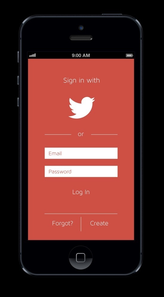 Login_flat #ui