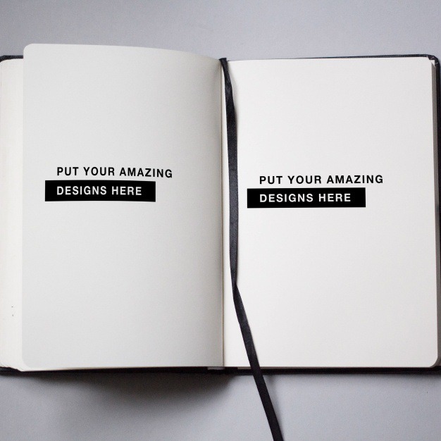 Notebook template design Free Psd. See more inspiration related to Mockup, Design, Template, Web, Website, Notebook, Mock up, Agenda, Templates, Website template, Mockups, Up, Web template, Realistic, Real, Web templates, Mock ups, Mock, Moleskine and Ups on Freepik.