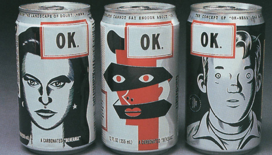 OK Soda 1995 #soda #can #90s #comic #illustration