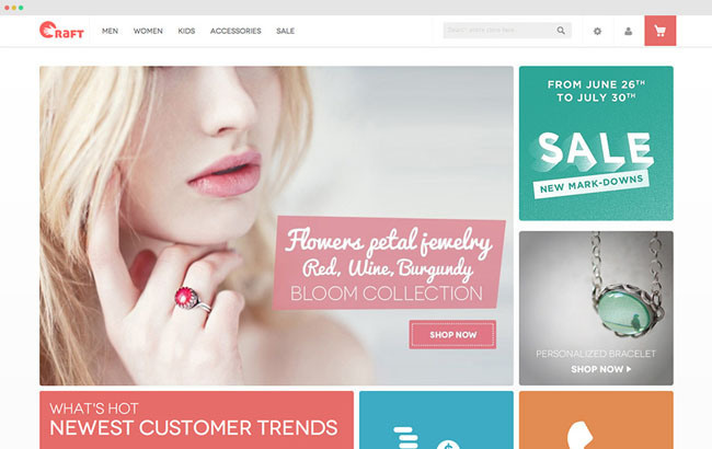 Crafts : Free Handmade Magento Theme