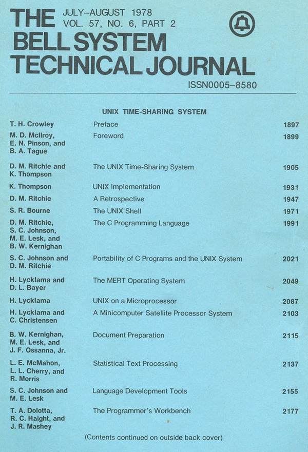 The Bell System Technical Journal 1978 #journal #blue #technical #1978 #bell