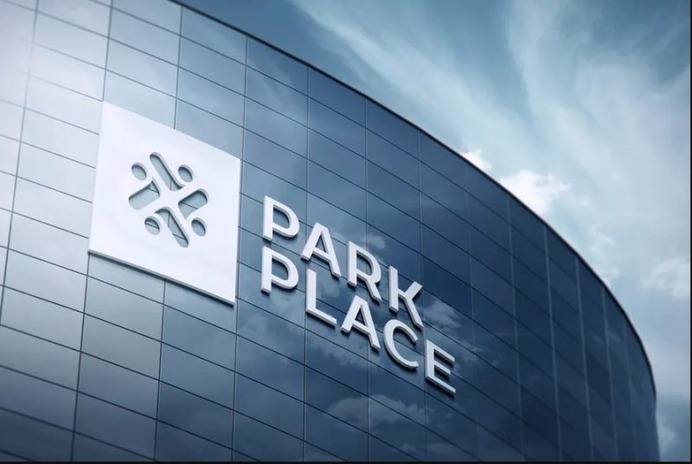 3D Logo Facade Mockup PSD