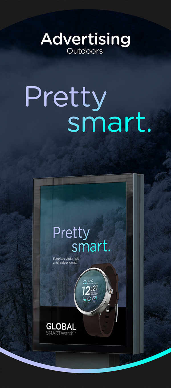 Smart Watch // Global Outlook™ on Behance #smartwatch #weather #ux #iwatch #ui #clean #concept #gif #watch #wristwatch #advert #advertsiing