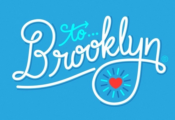 To Brooklyn – Jason Wong – Friends of Type #heart #lettering #type #calligraphic #typography