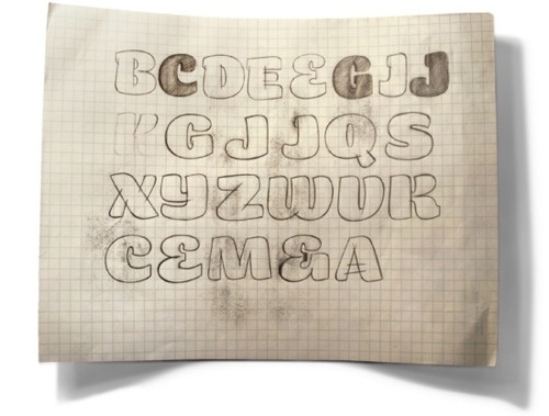 Typeverything.com Initial sketches of the Smidgen... - Typeverything #lettering #drawing #letter #type #pencil