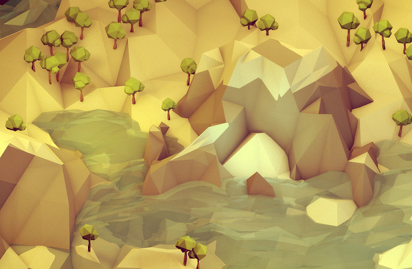 Low Poly [Isometrics] on Behance #illustration #low #poly