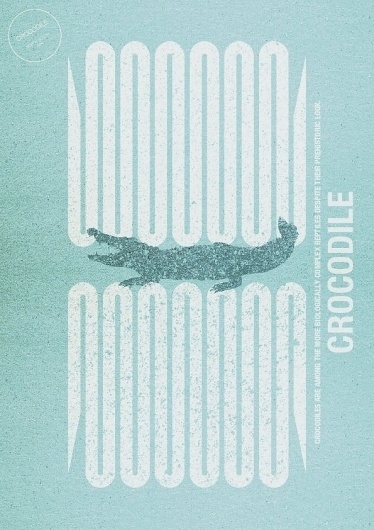 ART&RAT #crocodile #print #design #art #blue #fine